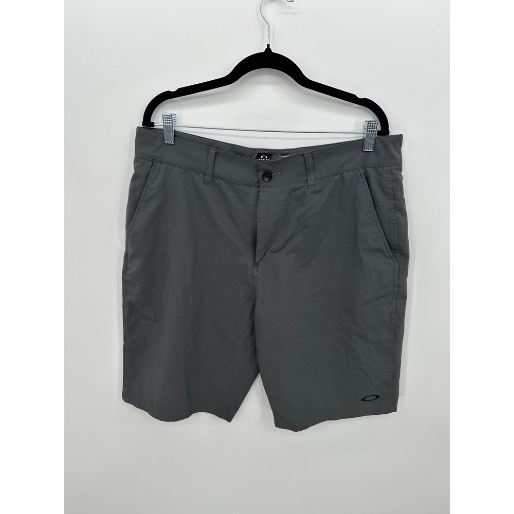 Oakley Performance Lifestyle Shorts Mens Sz 36 Charcoal Gray Golf Hiking Outdoor